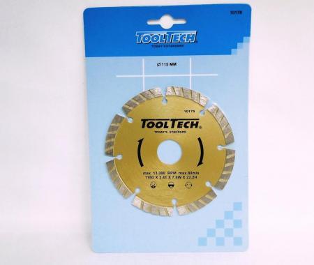 Диск диамантен сухо рязане 115мм турбо Tool Tech