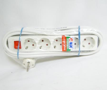 РАЗКЛОНИТЕЛ 5х16А С 5м КАБЕЛ + КЛЮЧ ЕМИ /15150/
